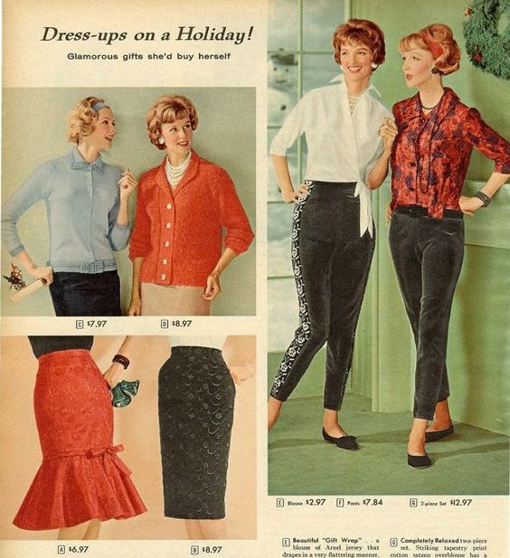 1950s bottoms throwback outfits