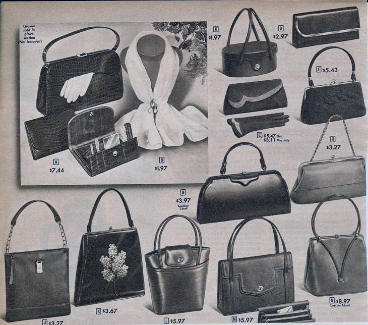 1950s purses handbags granny bags