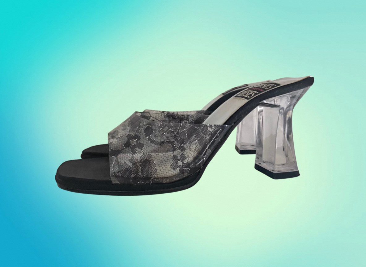 Y2K must-have item 5: Transparent PVC texture shoes/bags 