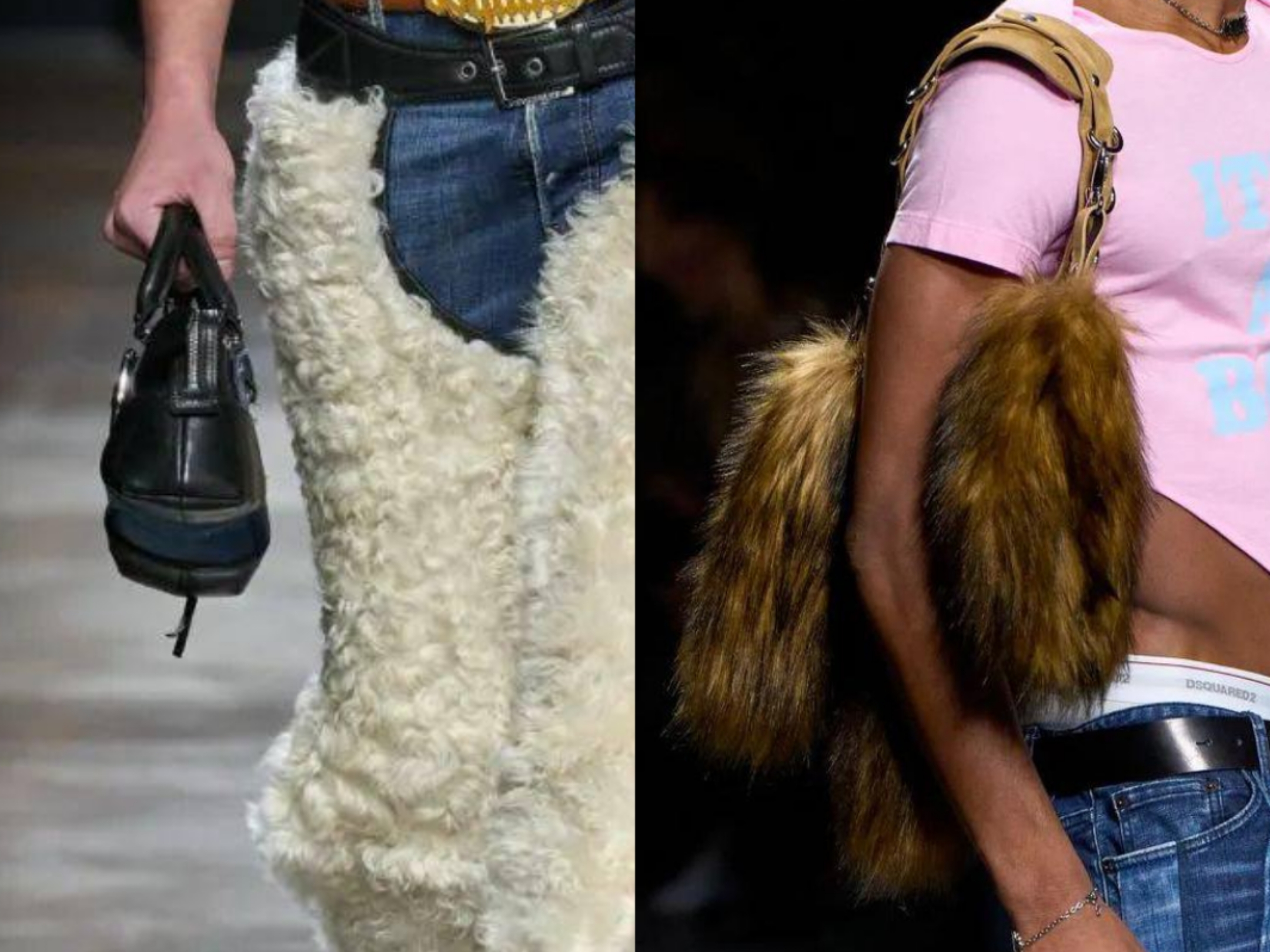 Using bags to create Sense of contrast in y2k male fashion