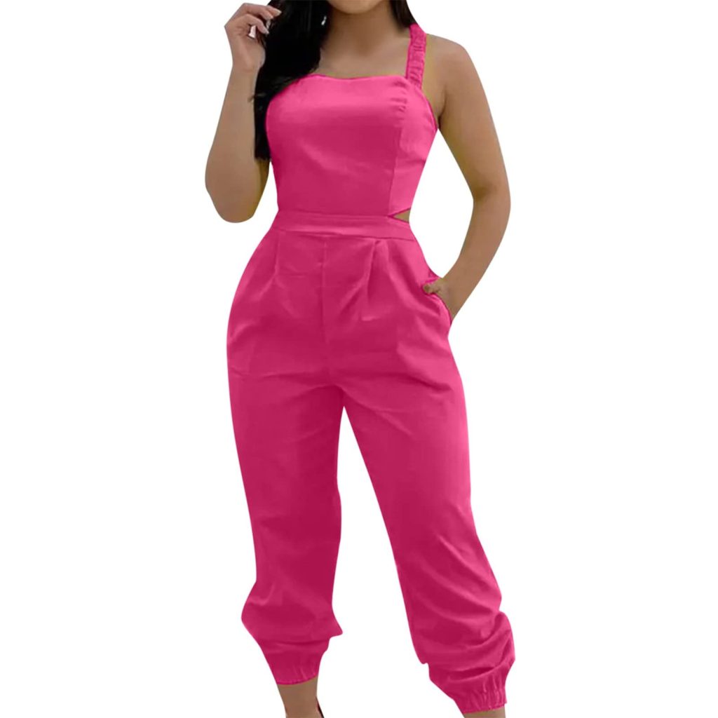 pink jumpsuit