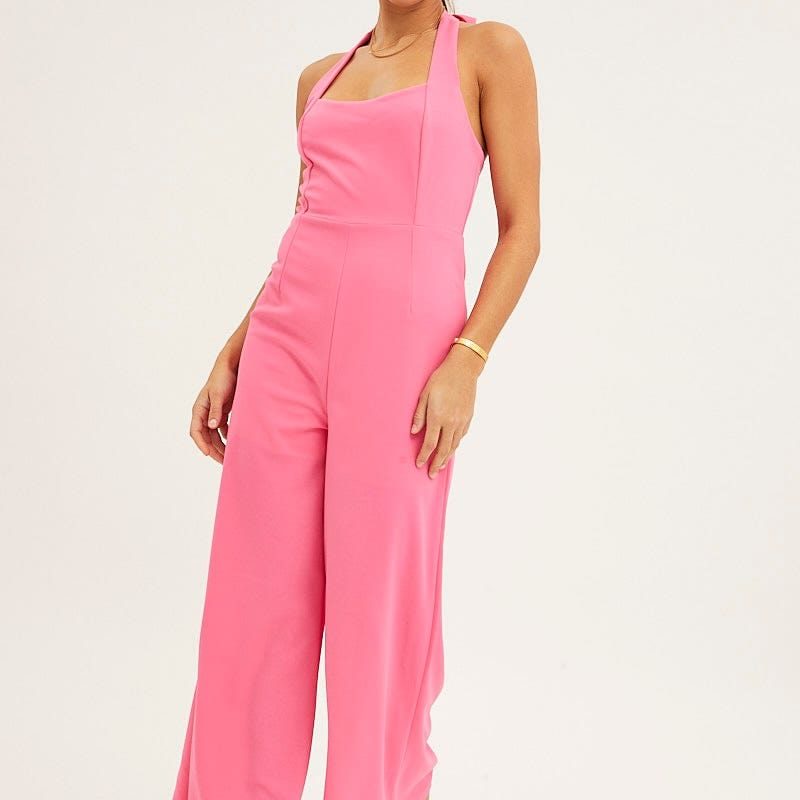 pink jumpsuit