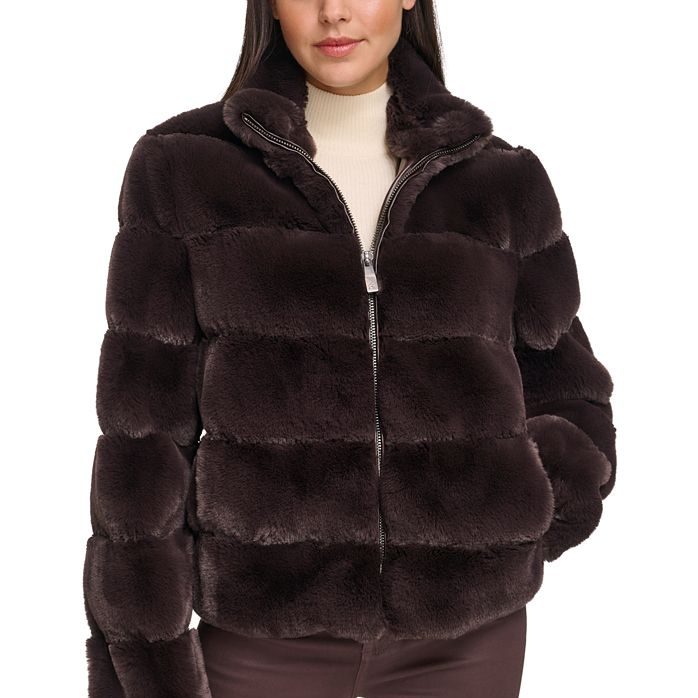 short faux fur coat