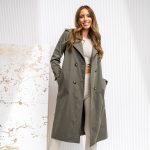 khaki trench coat