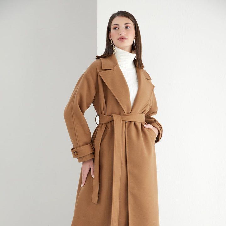 womens camel coat