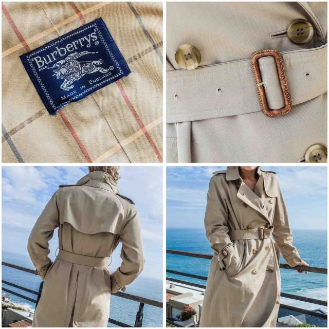 	
vintage burberry trench coat