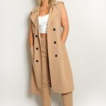 sleeveless trench coat