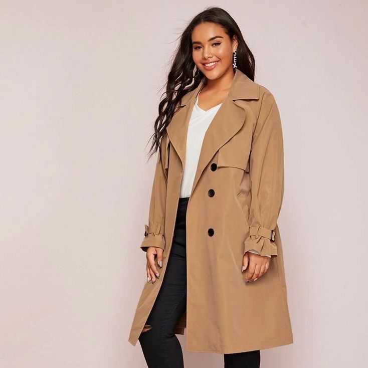 trench coat plus size