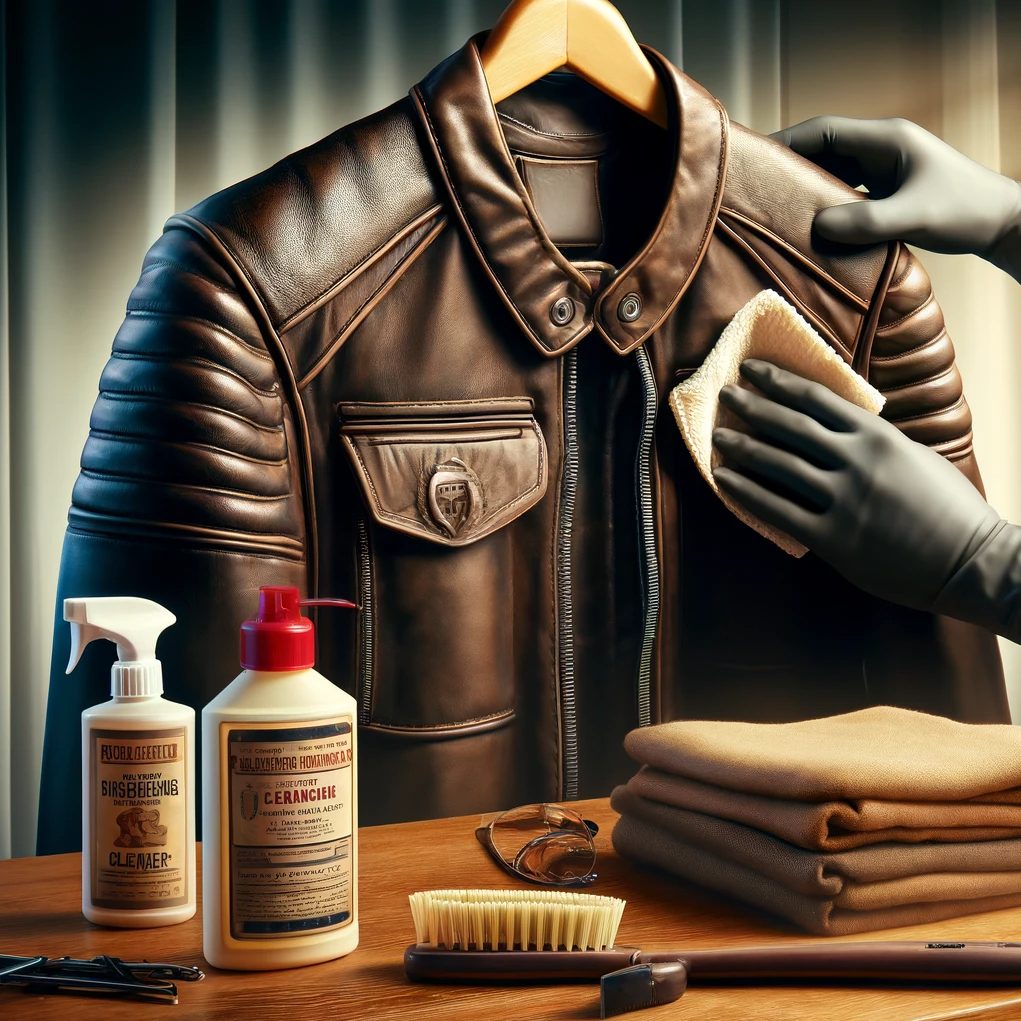 	
how to clean leather jacket