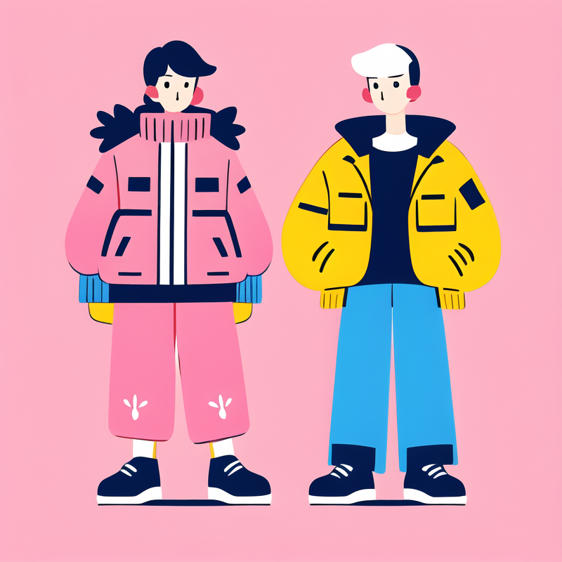 pink puffer jackets