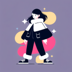 black faux fur coat